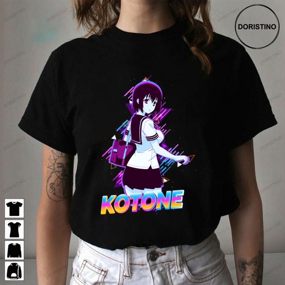 Vintage Retro Kotone Shirakawa Overflow Anime Limited Edition T-shirts